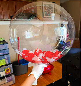 Durchsichtige 20-Zoll-Bobo-Ballons, Transparente LED-Blasenballons für Hausdeko, DIY-Weihnachtsveranstaltungen, Abschlussfeiern und Erntedankfeste - Product Image 2