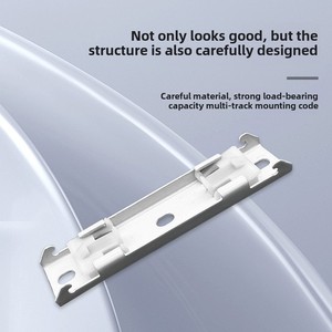 รางผ้าม่านสไตล์ยุโรปรหัสการติดตั้งสำหรับรางผ้าม่านแบบตรงโค้งบนแท่นผ้าม่านอุปกรณ์เสริม - Product Image 2