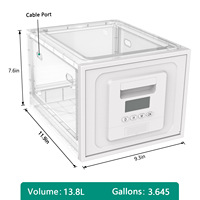 Conteneur de stockage de collations à verrouillage temporisé Boîte à pilules chronométrée mobile Boîte de rangement pliable pour aliments intelligents