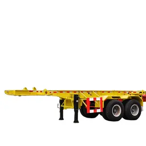 BERKLEY dapat diatur dapat diperpanjang geser truk kerangka trailer 20 kaki 40 ftcontainer chassis trailer kargo kerangka semi trailer