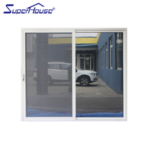 Porte coulissante moderne en aluminium robuste pour villa, centre commercial, école
