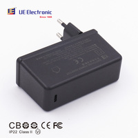 Cargador Rápido PD3.0&QC3.0&QC2.0 de Fabricante OEM, Adaptador de Corriente de 15W 27W 30W 33W 5V 9V 12V 15V 20V, Cargador de Pared