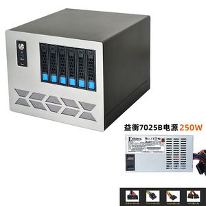 Boîtier <span class=keywords><strong>NAS</strong></span> 6 baies à échange à chaud, petit boîtier noir Synology pour le stockage de disques durs réseau pour les petites et moyennes entreprises - Product Image 1