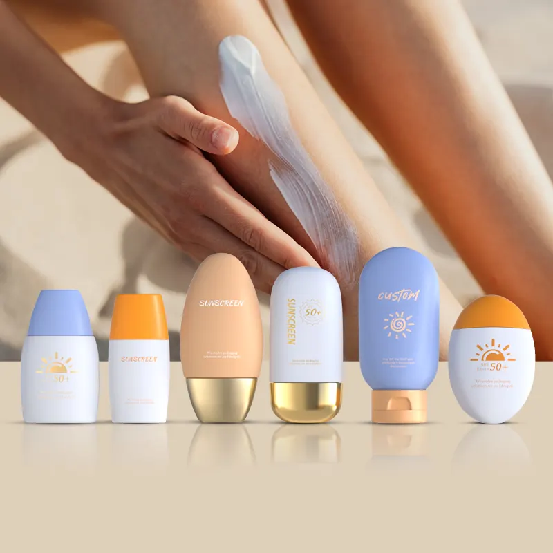 30ml 50ml Foundation Bb Cc Cream Airless Pump Tube Cosmetic Squeeze Tube Sunscreen Packaging Tube for Cream Plastic Customized