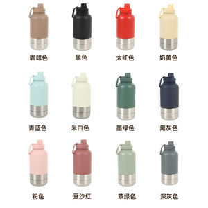 Özel Logo 32 oz çift duvar paslanmaz çelik yalıtımlı Modern 3-in-1 köpek kedi ve küçük hayvan seyahat su şişesi kase ile - Product Image 3