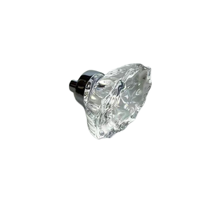 Bouton en cristal diamètre 45mm <span class=keywords><strong>armoire</strong></span> transparente <span class=keywords><strong>armoire</strong></span> tiroir bouton de porte en laiton Base chromée poignée et bouton de porte de placard - Product Image 1