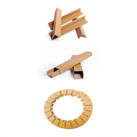 Protection d'angle en carton ondulé recyclable en papier kraft pour palettes - Offre Spéciale