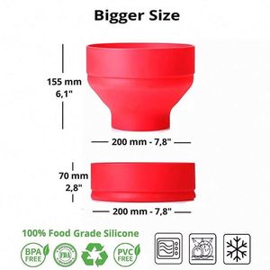 Nuevo Producto Original: Palomitero de Silicona Plegable para Microondas con Tapa - Product Image 4