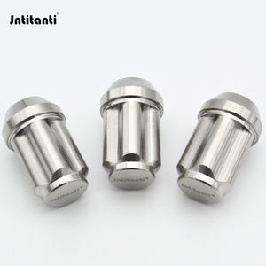 Jntitanti 10,9 grado M12 * 1,5*35mm <span class=keywords><strong>tornillo</strong></span> de titanio tuerca de rueda asiento de cono <span class=keywords><strong>antirrobo</strong></span> Gr.5 con llave de titanio nueva condición - Product Image 3