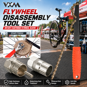 VXM – ensemble d'outils de démontage de <span class=keywords><strong>volant</strong></span> de vélo en acier à haute teneur en carbone, résistant à la rouille et à l'usure, outil manuel de réparation et d'entretien pour vélos de route et VTT - Product Image 1