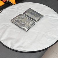 Tapis ignifuge circulaire en silicone haute résistance, épaisseur 0,4-0,7 mm, imperméable, résistant aux acides/aux alcalis, sans amiante, ignifuge