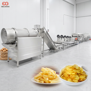 Ligne de production entièrement automatique de chips de pommes de terre Gelgoog, machine de fabrication et d'emballage de chips de pommes de terre fraîches, ligne de friture continue de pommes de terre - Product Image 1