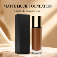 Fond de teint liquide mat 30 ml, écran solaire, couvrance totale, waterproof, correcteur, hydratant, base de maquillage pour tous types de peaux