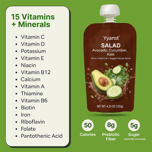 Private Label Vegetable and fruit blend support gut health natural detox lose weight vegan prebiotic slimming jelly free sample - Product Image 2
