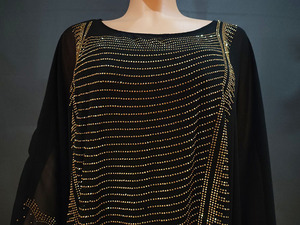 Vestido Africano de Chifón con Pedrería para <span class=keywords><strong>Mujer</strong></span> Musulmana, Ropa Tradicional Étnica Islámica, Abaya Africana de Talla Grande - Product Image 6