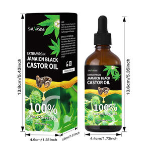 Servizio OEM e Private Label 100% olio di ricino puro e naturale 60ml per la cura dei capelli e la cura della pelle - Product Image 1