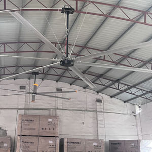 LONGWELL Industriële HVLS Plafondventilator 220V/380V Hoge Luchtstroom 10800m/min Laag Geluidsniveau voor Fabriek Werkplaats Boerderij Gym - Product Image 4