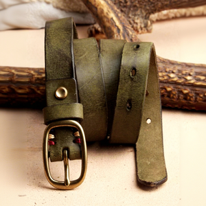 Ceinture décontractée pour homme en cuir de vache véritable avec boucle en acier, motif floral, vintage, tendance, de haute qualité, imperméable et écologique - Product Image 4