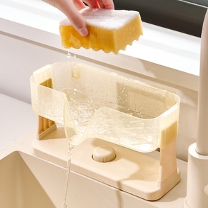 Kitchen Organizer Tools Sponge Suction Cup <b>Storage</b> Rack <b>Basket</b> Wash Cloth or Toilet Soap <b>Shelf</b> Organizer Sink Organizer <b>Shelf</b> - Product Image 1