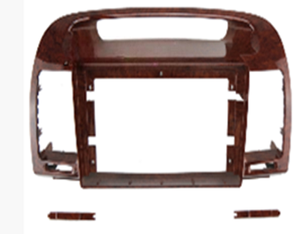 Xtrons กรอบแผงหน้าปัดภายในรถสำหรับ Toyota Camry 2000-2003 9นิ้วสีน้ำตาลวอลนัท - Product Image 1