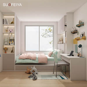 Muebles de Madera Modernos Sofeyia, Diseño Personalizado, Cama Convertible con Almacenamiento, Habitaciones <span class=keywords><strong>Infantiles</strong></span>, Ecológicos, Duraderos <span class=keywords><strong>y</strong></span> Cómodos - Product Image 1