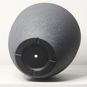 עציץ דקורטיבי עומד, עבה, גדול, עשוי שרף מט, דמוי חרס, עמיד, עיצוב מינימליסטי. - Product Image 2