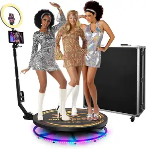 Hot Sale 360 Degree Photo Booth 68 Cm Party Slow Motion Rotating Spinning Video Camera Automatic Ring Light Photo Booth