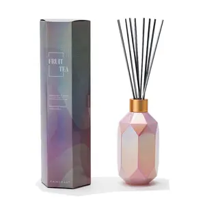 Menyesuaikan Aroma Parfum Berkilau Botol Kaca Reed Diffuser Aromaterapi Rumah Young Hidup Diffuser