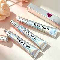 Nouveautés Baume à lèvres 20ML Tube souple Or Argent Traitement aux peptides Huile repulpante pour les lèvres Gloss à lèvres Marque privée