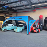Tente araignée gonflable personnalisée pour promotion extérieure, idéale pour les événements sportifs de course automobile et de rallye