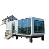 Cabane Apple Modulaire de Luxe avec Certificat CE, Cuisine, Salle de Bain, Rangement, Panneaux Solaires et Design Ferme – Idéale pour la Détente à la Campagne