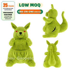 Cá nhân <span class=keywords><strong>Kangaroo</strong></span> đồ chơi sang trọng tùy chỉnh khuyến mại nhung Aussie Joey Thú nhồi bông âu yếm trẻ em Đồ chơi mềm - Product Image 1