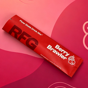 Custom Red Matte Three-Side Seal Sachet Packaging with Recycled Materials for Milk <b>Protein</b> Powder Drink Mix Tear Notch - Product Image 1