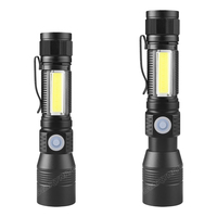 STARYNITE Senter Ungu Ungu Led, Senter Ungu Ungu Ungu Led UV Magnetis Aluminium Isi Ulang Daya Tinggi Portabel Dalam Cahaya Putih dan Hitam