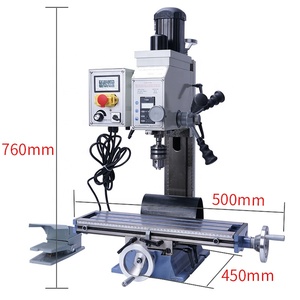 Fraiseuse verticale manuelle TCV30 1,5 CV 7x27 pouces pour le perçage et le fraisage du métal 16V - Product Image 1