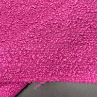 2024 nouveau Design Offre Spéciale 100% Polyester 535gsm poids lourd minimaliste Rose Grain motif cahoteux Tweed tissu pour manteau d'hiver