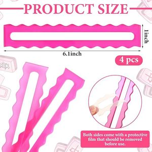 Détecteur de lignes de Mahjong en acrylique rose en forme d'éventail pour débutants et passionnés de Mahjong, <span class=keywords><strong>jeu</strong></span> de société de divertissement, règles du Mahjong - Product Image 2