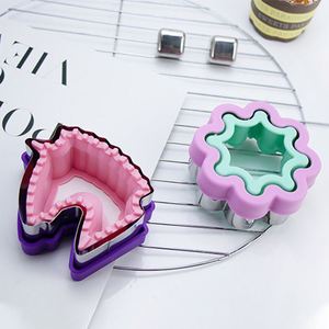 Kit d'outils de pâtisserie en acier inoxydable personnalisé, motif dessin animé pour enfants, pour boîte à lunch, sandwichs, biscuits, emporte-pièces à pain - Product Image 2