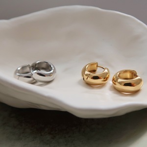 <strong>Chunky</strong> Small Hoop Earrings Stainless Steel Fashion Jewelry 18K Gold Plated Waterproof Tarnish Free <strong>Jewellery</strong> for Women Brinco - Product Image 2