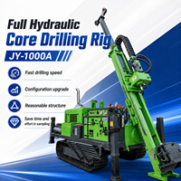 Foreuse de carottage portable automatique à moteur diesel, 1000 m de profondeur, avec boîte de vitesses à système entièrement hydraulique pour le forage rapide de minerai