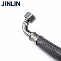 Tuyau d'alimentation en eau flexible et durable en nylon tressé, vente en gros d'usine JINLIN, pour toilettes et éviers