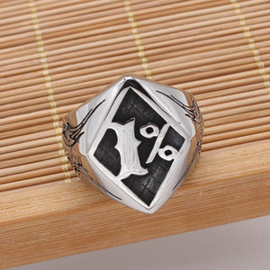 Anillos de <span class=keywords><strong>Boda</strong></span> de Acero Inoxidable Estilo Punk Gótico Vintage al por Mayor para Hombre, Joyería Yiyigo - Aniversario y Compromiso - Product Image 5