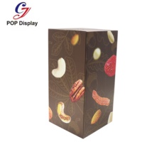 Conception personnalisée Carton Poubelle Boîtes Présentoir Promotion Bonbons Alimentaire Papier Ondulé Plancher Carton Vitrine Magasin Boutique