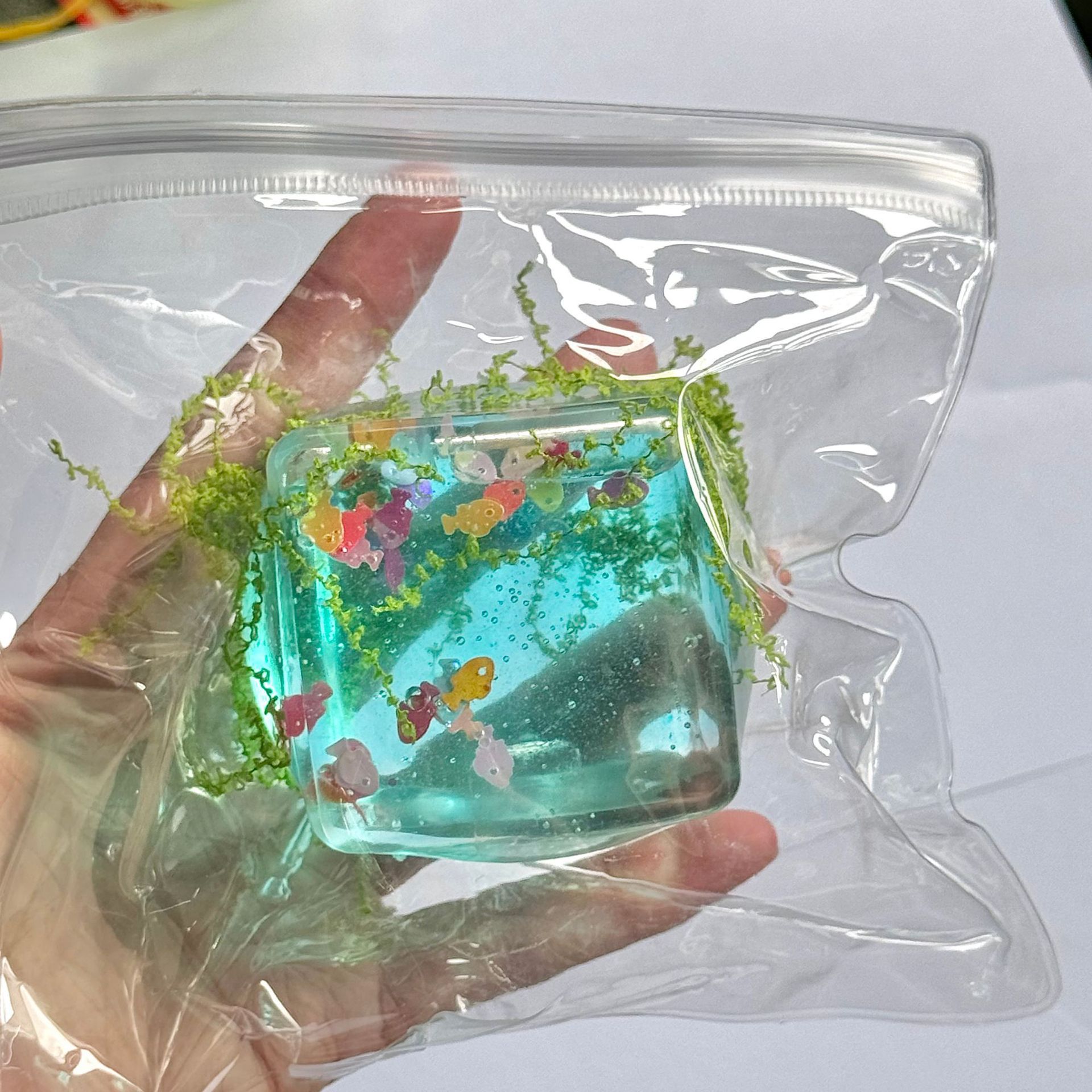 20778-บลู เคลียร์ โอเชียน ฟิช มอลโตส คิวบ์