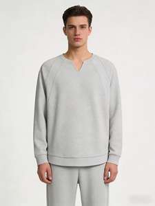 เสื้อแจ็คเก็ตผ้าลูกฟูกขนกระต่ายไซส์ใหญ่สำหรับผู้ชาย สไตล์ลำลอง เสื้อสเวตเตอร์คอวีแบบมีฮู้ดสำหรับฤดูหนาว ปกเสื้อแบบพับได้ ลายหัวใจ - Product Image 3