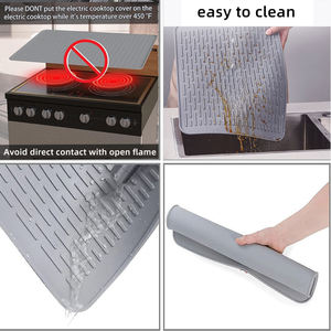 Couvercle supérieur de cuisinière électrique en Silicone résistant à la chaleur tapis de protection de table de cuisson à Induction en verre tapis de séchage de vaisselle - Product Image 4