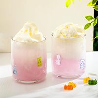 Verres à jus motif ours mignon 14oz, verres à vin sans pied en forme d'ours bonbon, tasses à café, fournitures pour fêtes à domicile, cadeau