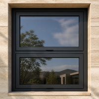 Fenêtre coulissante moderne en alliage d'aluminium avec moustiquaire en acier inoxydable et design graphique pour projets hôteliers