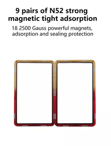 Estuche magnético de aluminio de color degradado para protección de tarjetas graduadas - Product Image 2