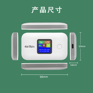เราเตอร์ Wi-Fi แบบพกพา 4G 2.4G สำหรับเอเชียตะวันออกเฉียงใต้  ไวไฟไร้สายสำหรับรถยนต์ พร้อมช่องใส่ซิมการ์ด LTE อเมริกาใต้ - Product Image 4